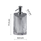 Dispenser sapone con erogatore in metallo Gedy serie Twist - Argento