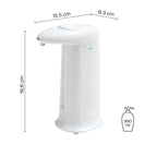 Distributore sapone/gel igienizzante di Gedy modello Oyster da 350 ml in ABS - Bianco