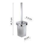 Scopino con ciuffo in setole in Ottone e Cromall Gedy serie Samoa - Cromato