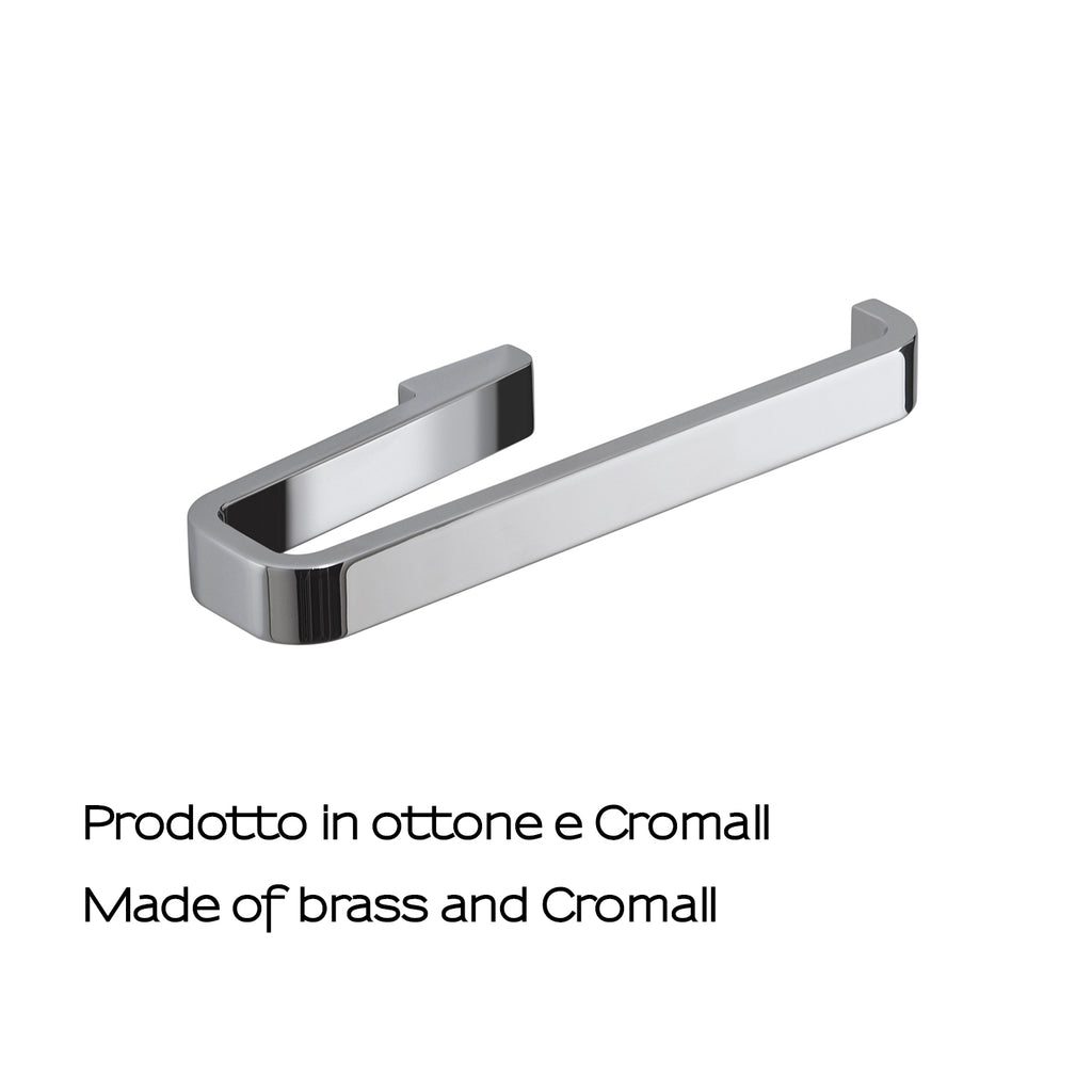 Portasalviette ad anello in Ottone e Cromall Gedy serie Samoa - Cromato