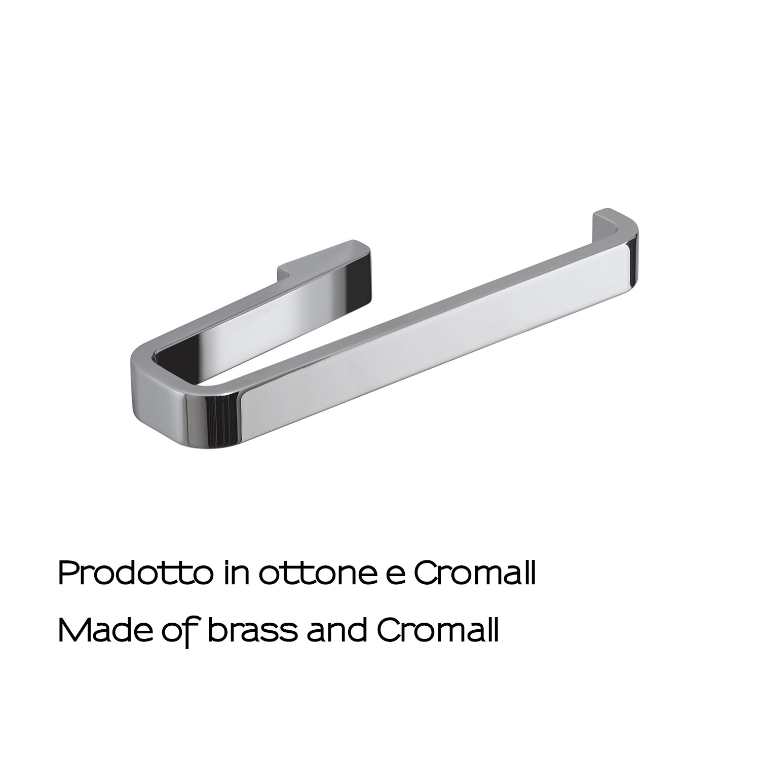 Portasalviette ad anello in Ottone e Cromall Gedy serie Samoa - Cromato