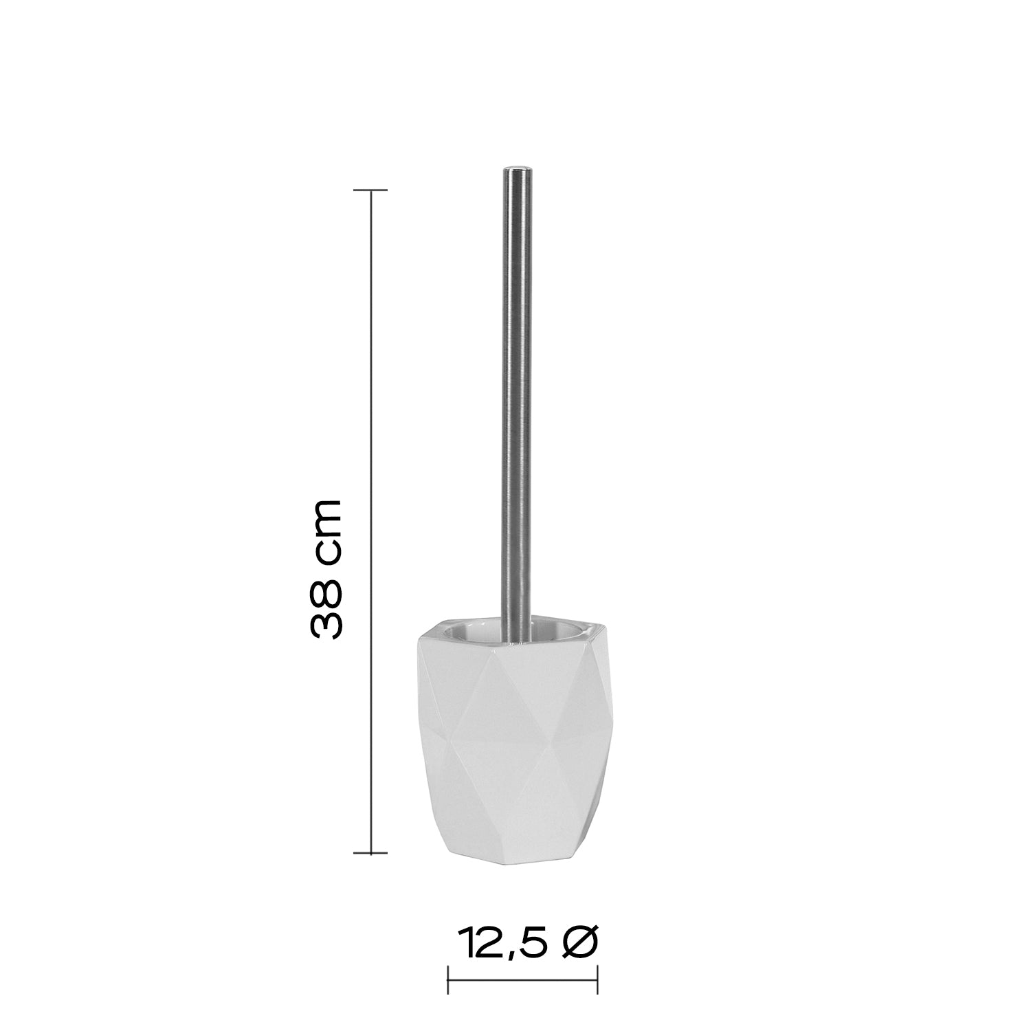 Scopino in ceramica Gedy serie Dalia - Bianco