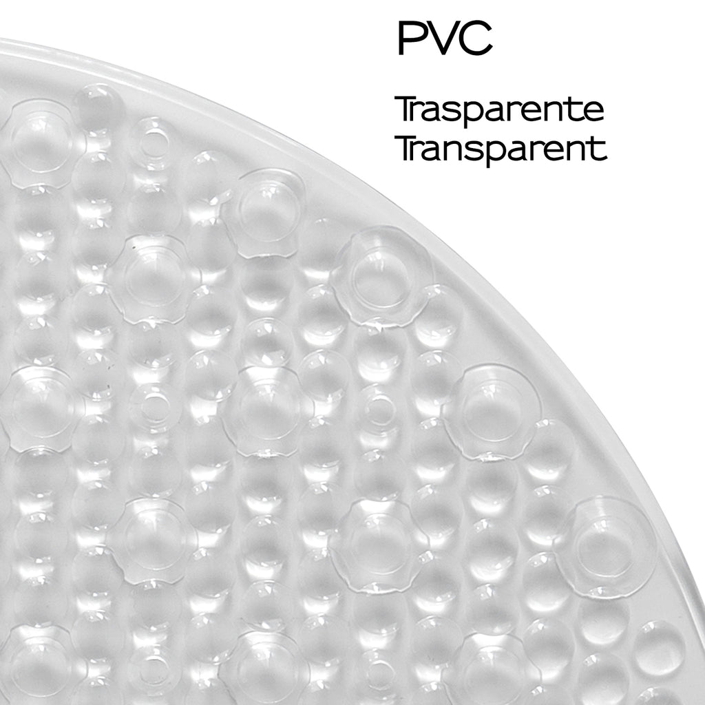Tappeto antiscivolo vasca modello Solid di Gedy - Trasparente