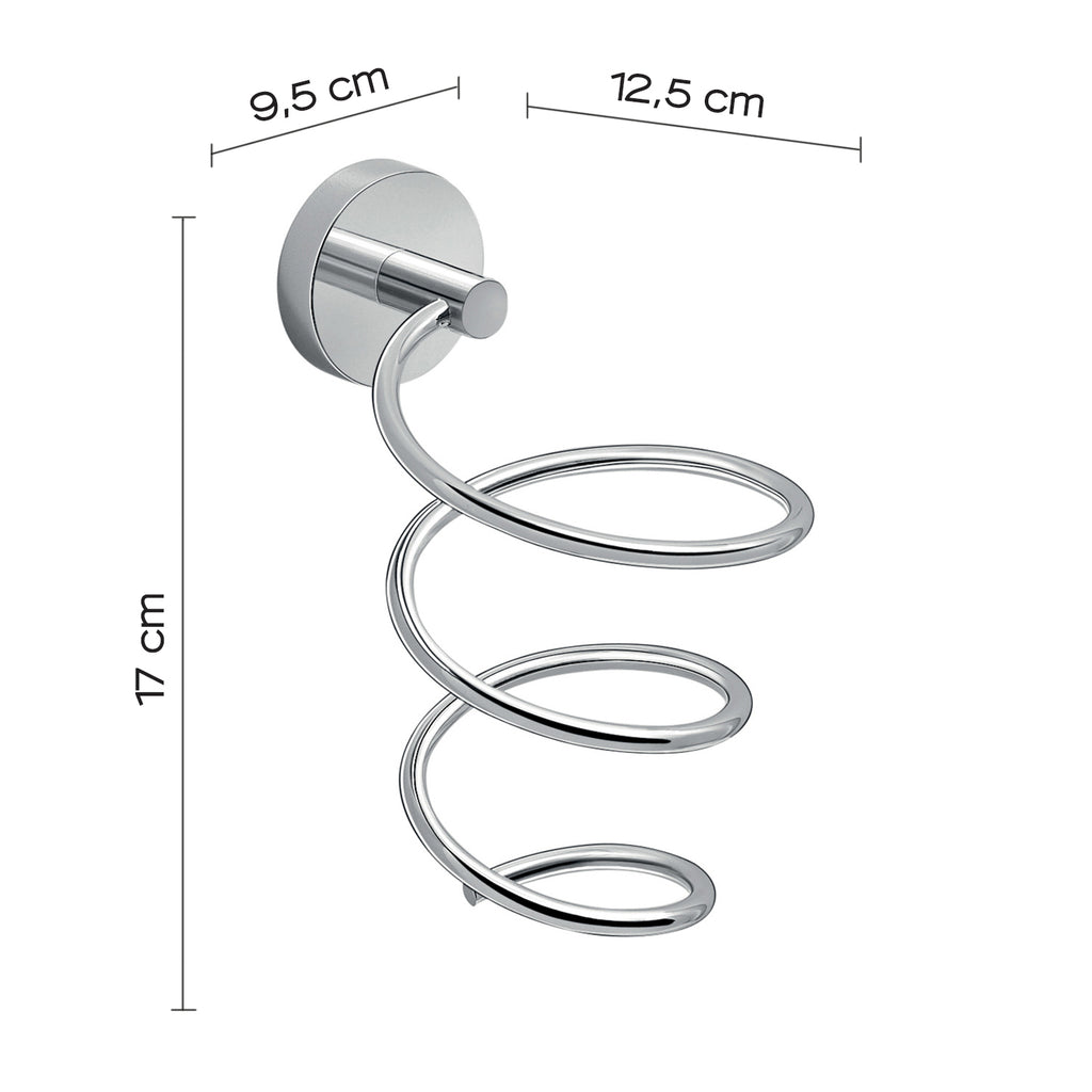 Porta Phon a muro in Acciaio Inox Eros di Gedy - Cromato