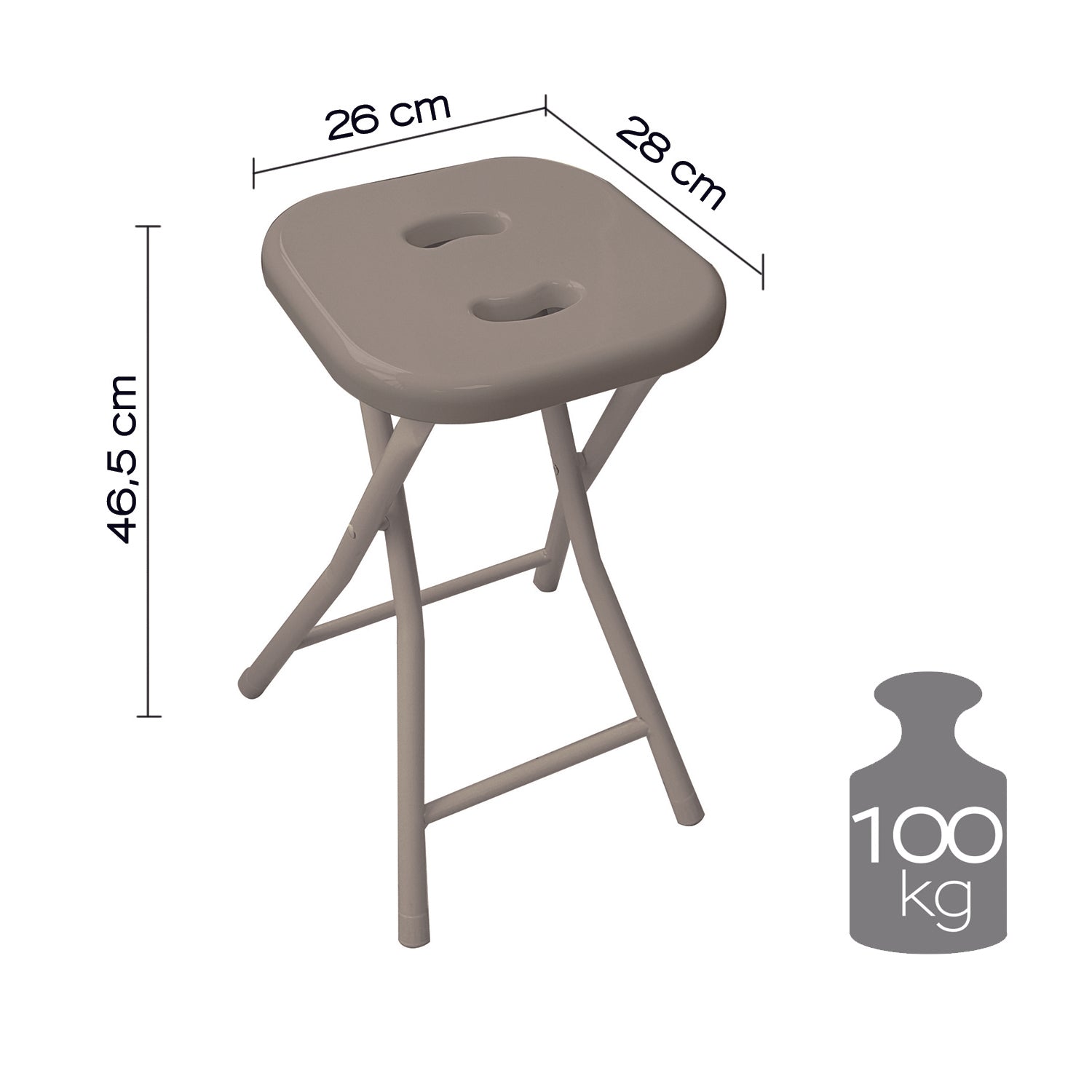Sgabello richiudibile Gedy - Tortora