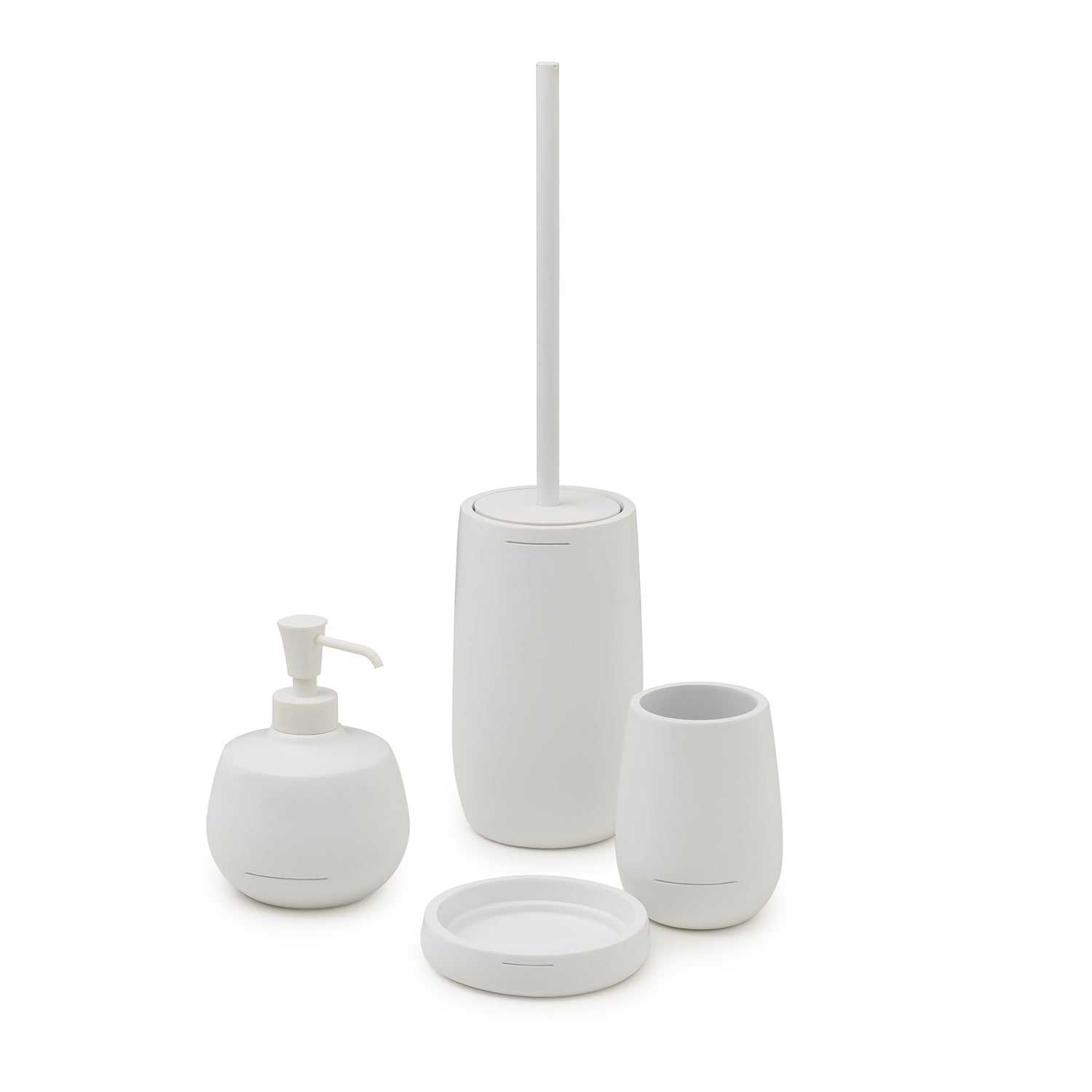 Dosasapone in resina Gedy serie Kira - Bianco