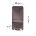 Portaoggetti doccia angolare Caesar in Acciaio Inox di Gedy - Tortora