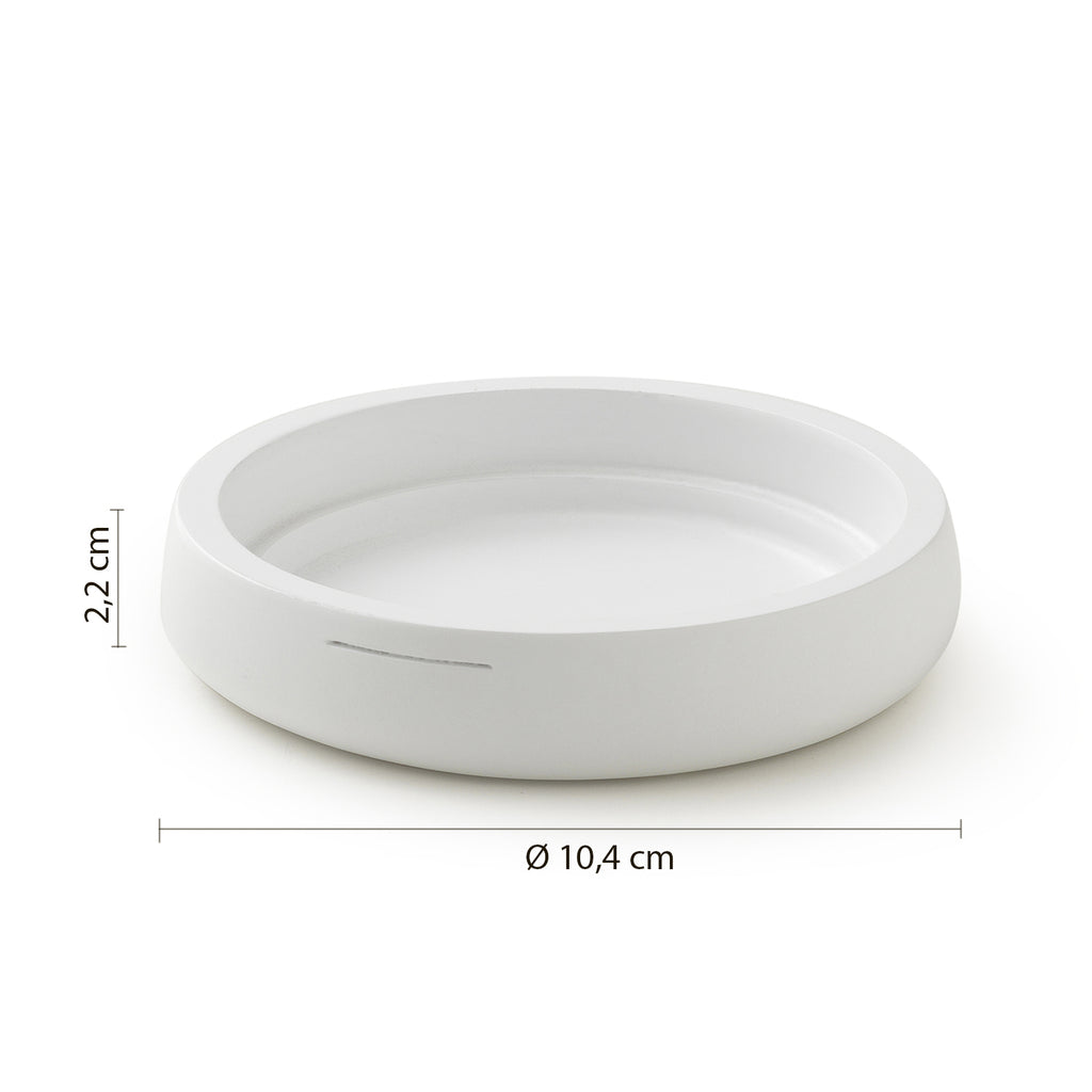 Portasapone in resina Gedy serie Kira - Bianco