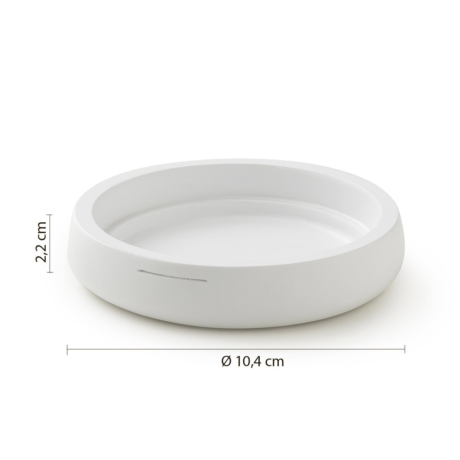 Portasapone in resina Gedy serie Kira - Bianco