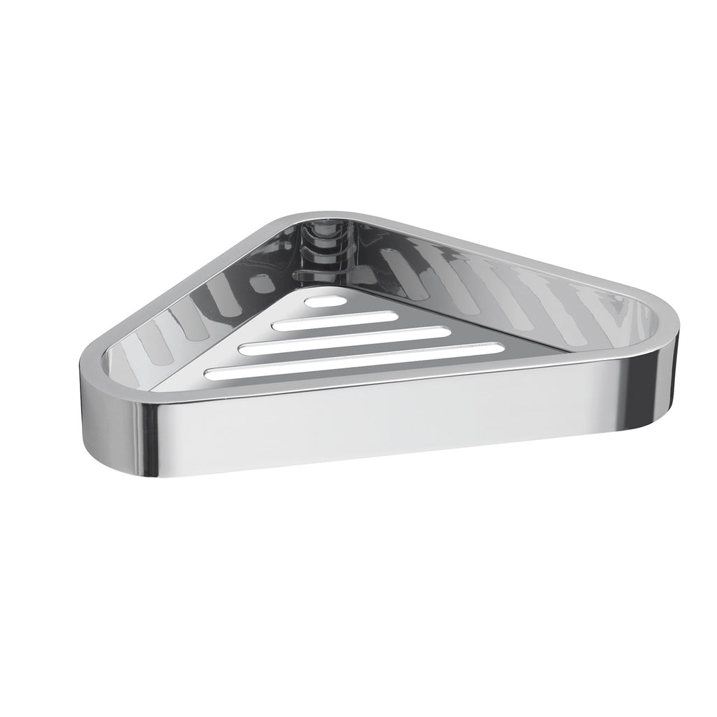 Portaoggetti angolare doccia in Acciaio Inox AISI 304 e Cromall Outline di Gedy - Cromato