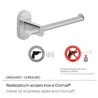 Portarotolo in Acciaio Inox Gedy serie Febo - Cromato