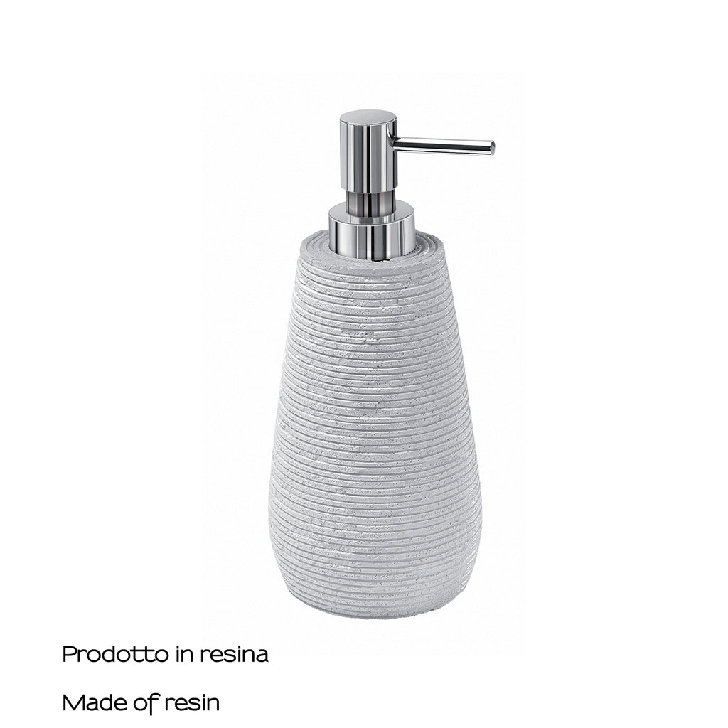 Dosasapone da appoggio in resina Gedy serie Gemini - Bianco