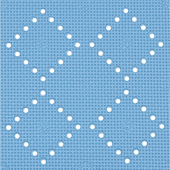 Cuscino da bagno per vasca in PVC modello Alaska colore azzurro