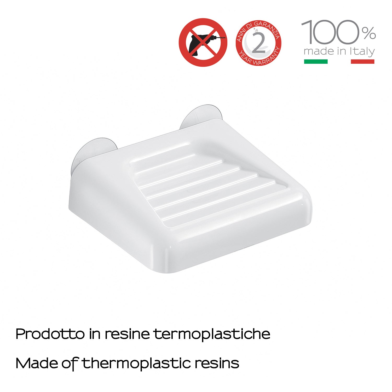 Portasapone di Gedy serie Junior - Bianco
