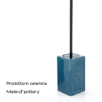 Scopino con ciuffo in setole di Gedy serie Vivienne - Blu