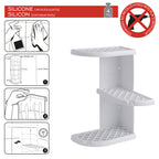 Portaoggetti doccia angolare modello Oscar di Gedy - Bianco