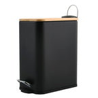 Pattumiera a pedale modello Erik in acciaio capienza 5 Litri colore nero