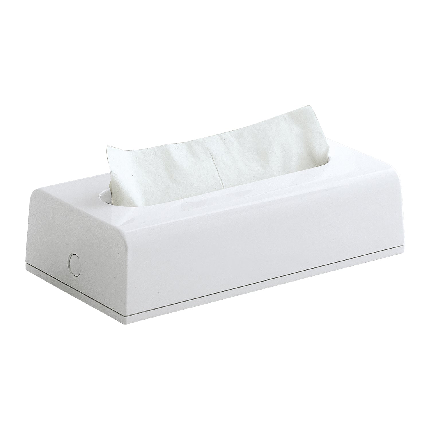 Porta fazzoletti in resine termoplastiche di Gedy - Bianco