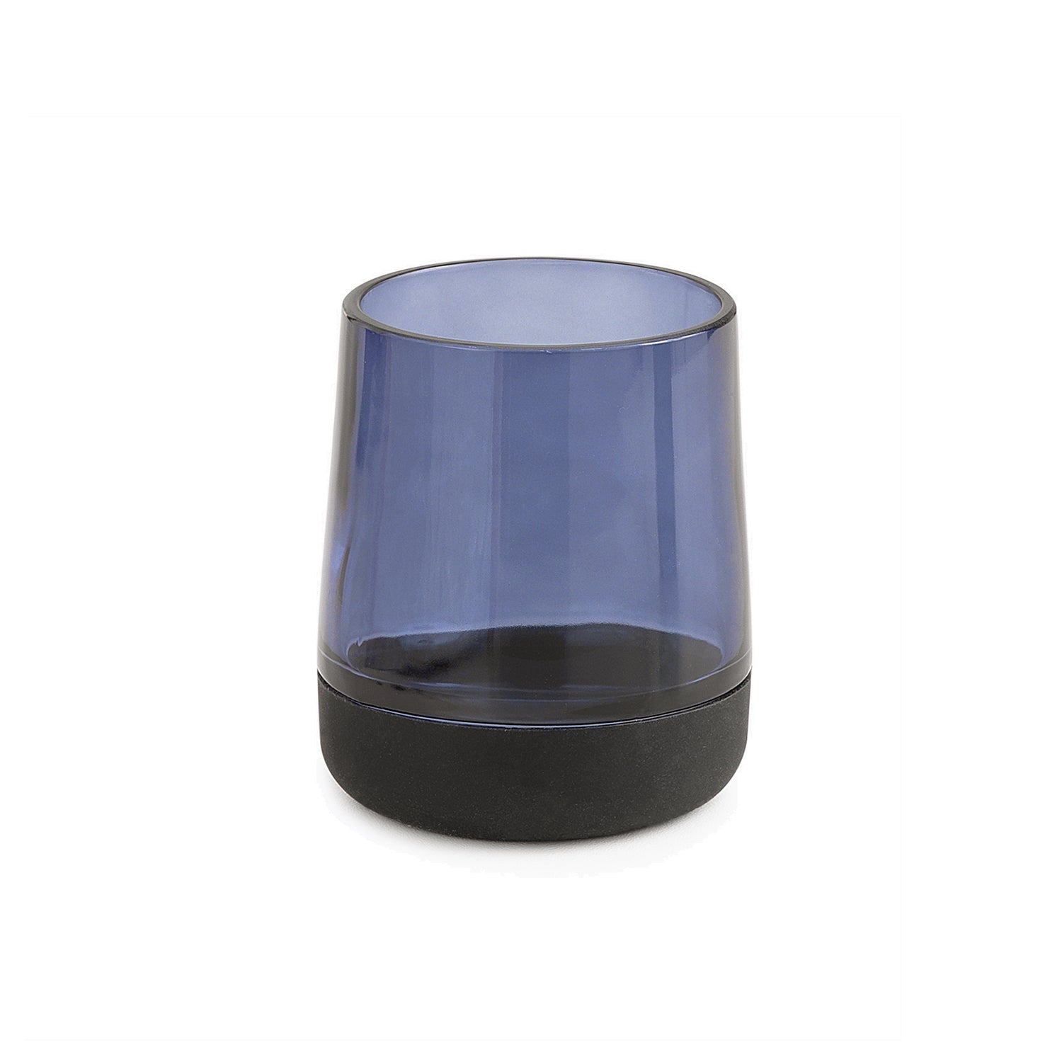 Portaspazzolini in vetro Gedy serie Nicole - Blu