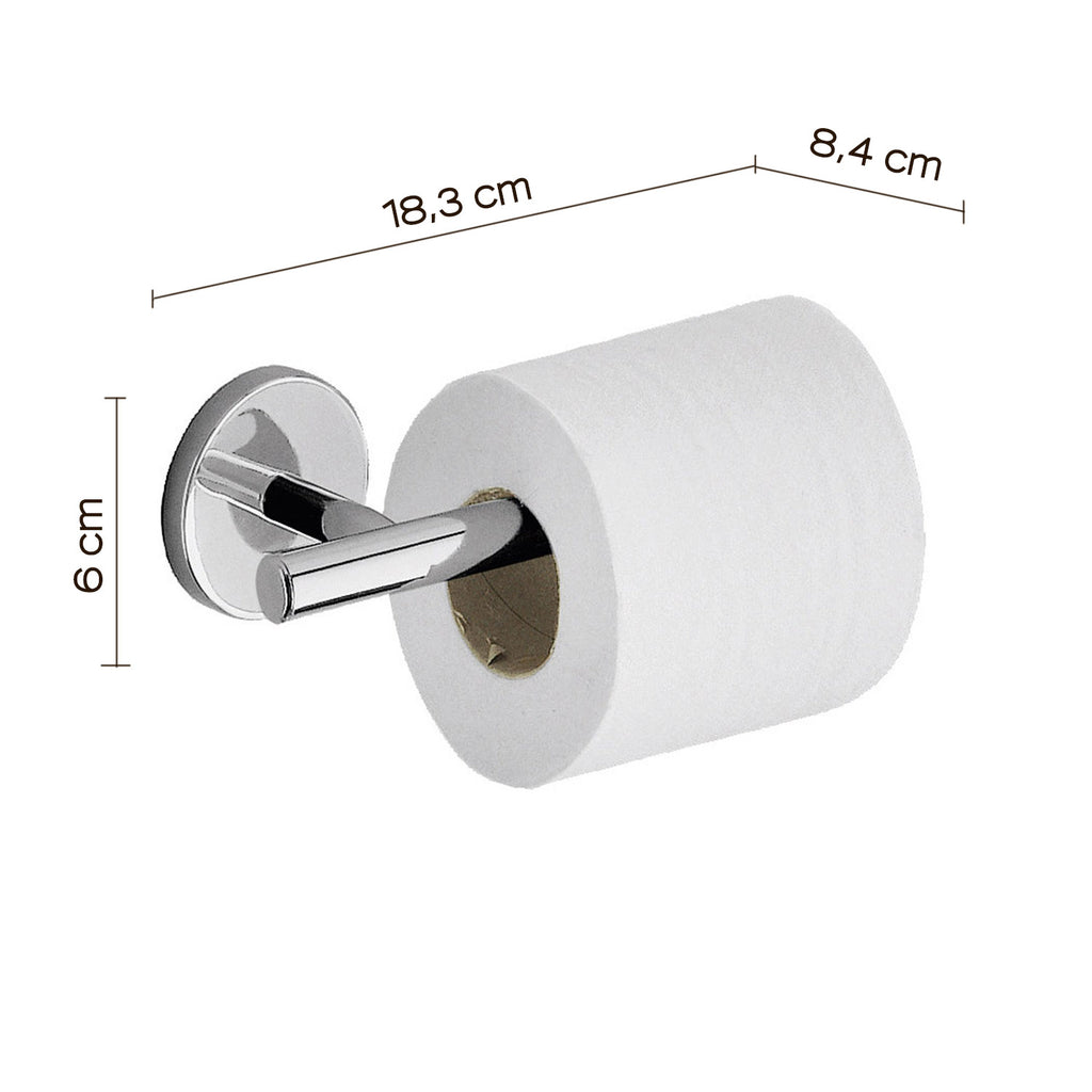 Portarotolo a muro Vermont Pro di Gedy - Cromato