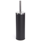 Spazzola igienica in metallo nero e acciaio inox