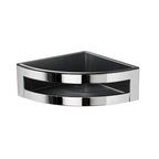 Portaoggetti doccia angolare modello Zante di Gedy - Cromato/Nero