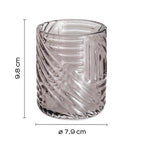 Portaspazzolini in vetro Gedy serie Corinne - Trasparente