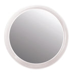 Specchio da bagno ingranditore rotondo con ventosa colore bianco