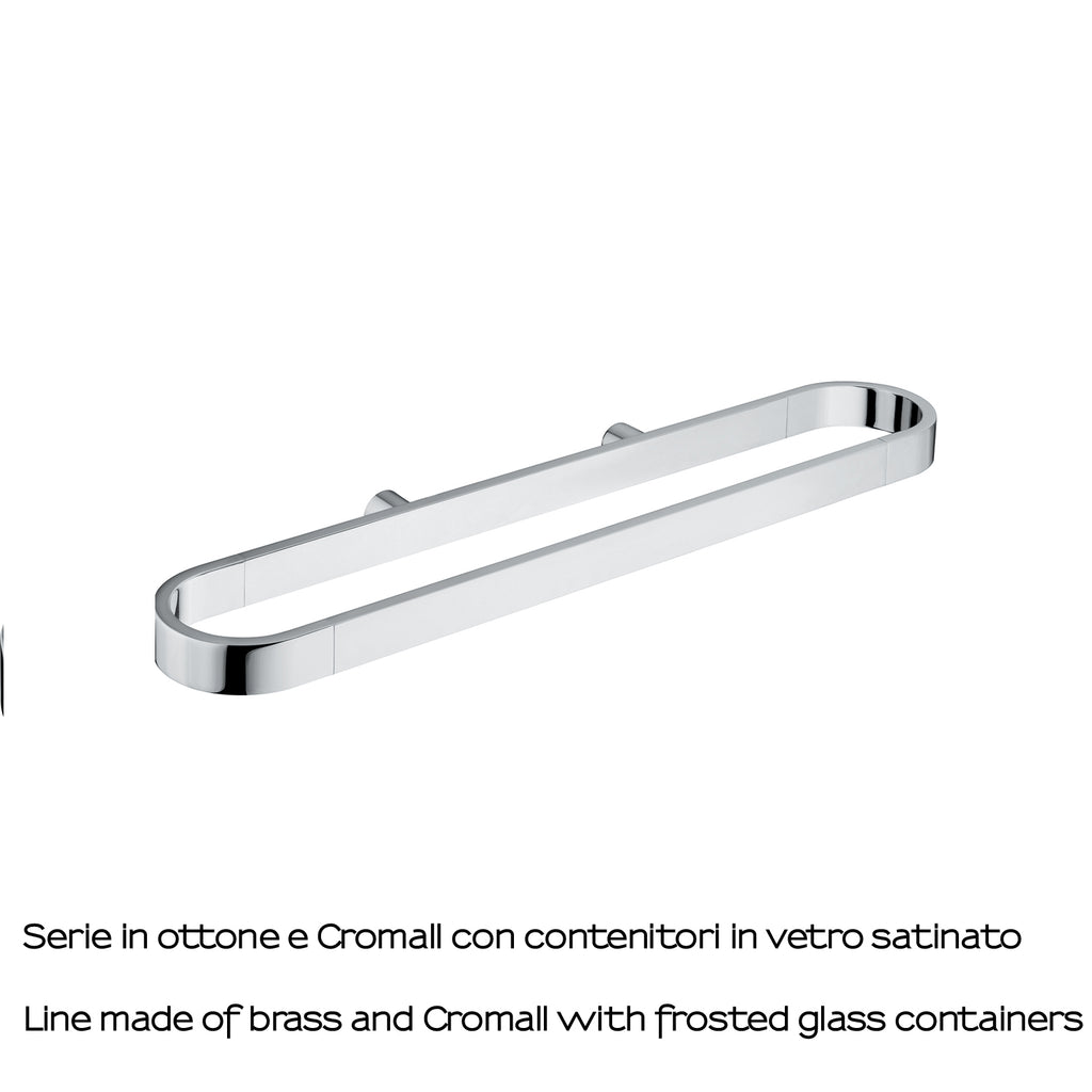 Portasalviette attrezzabile a parete Gedy serie Azzorre - Cromato
