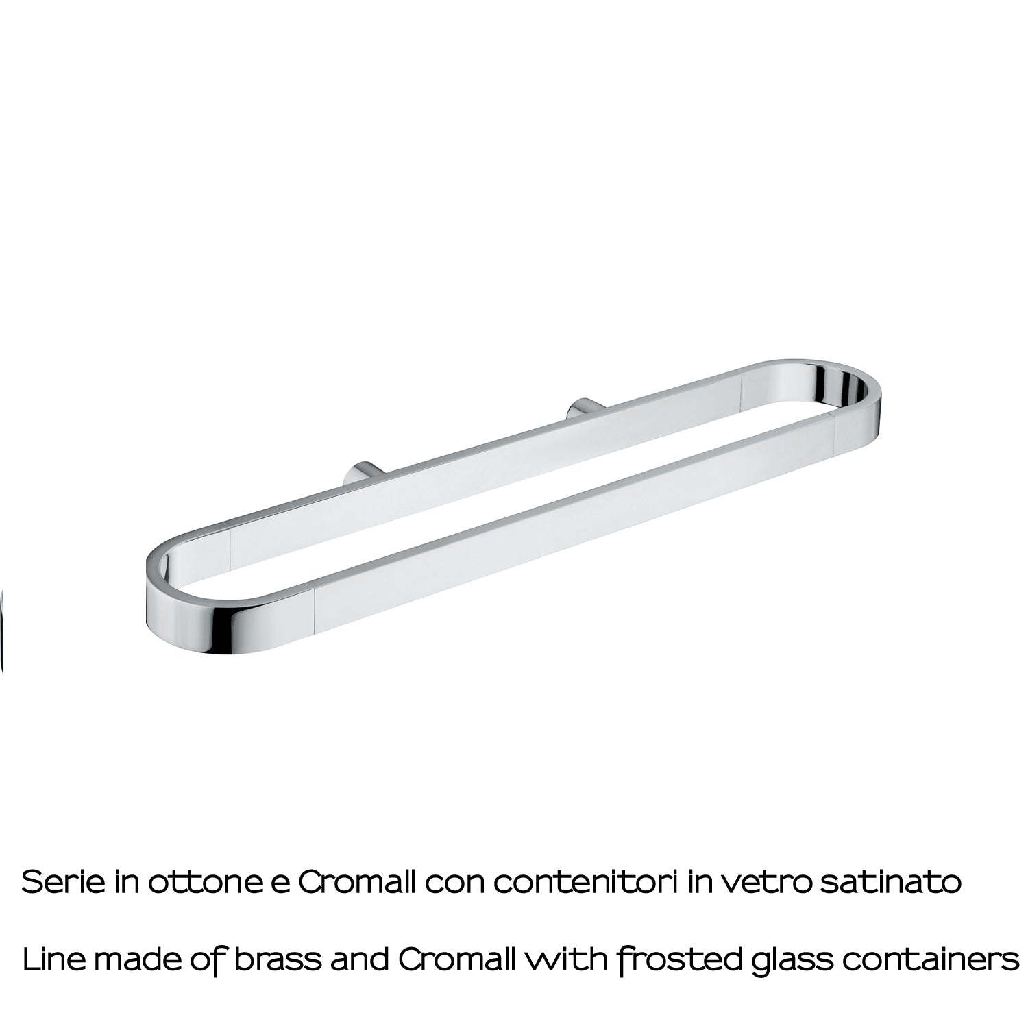 Portasalviette attrezzabile a parete Gedy serie Azzorre - Cromato