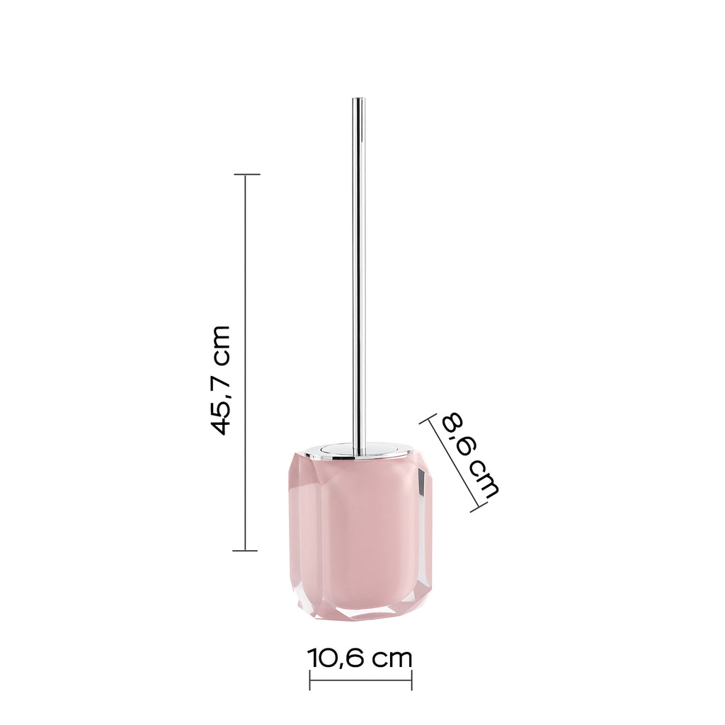 Scopino con ciuffo in setole Gedy serie Chanelle - Rosa