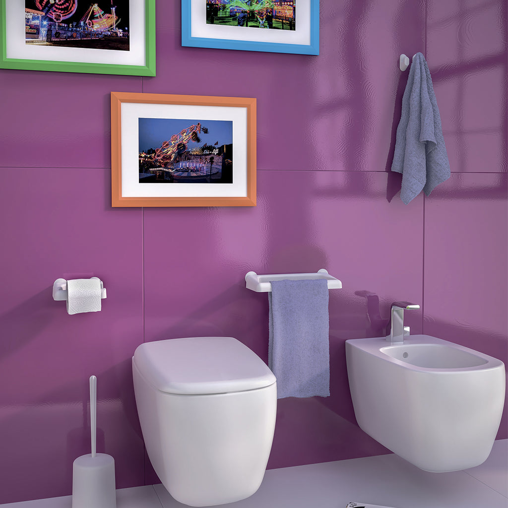 Porta carta igienica di Gedy serie Junior - Bianco