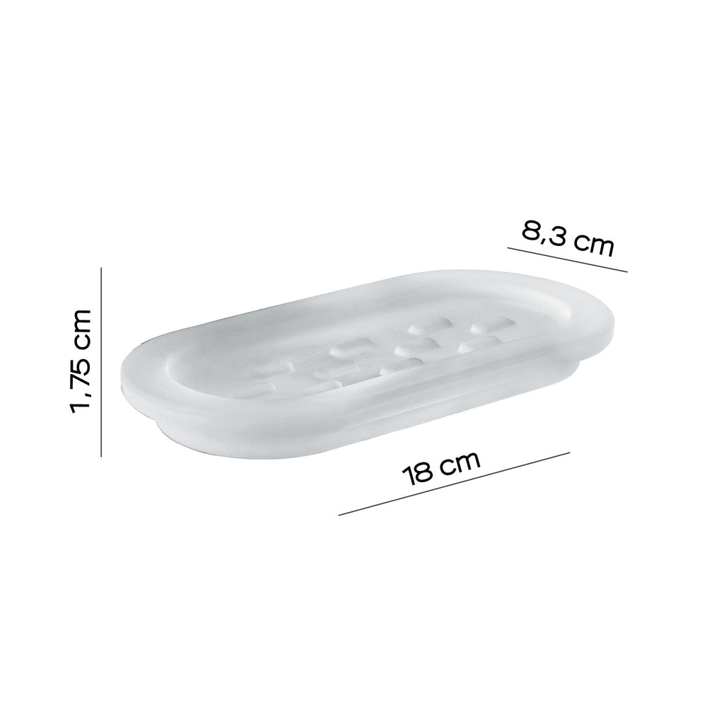 Portasapone per barra attrezzabile A147 Gedy serie Azzorre - Satinato