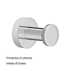 Appendiabiti singolo di Gedy modello Ustica in Ottone - Cromato