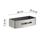 Portaoggetti rettangolare doccia modello Poseidon di Gedy in Acciaio Inox - Lucido