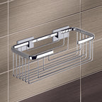 Portaoggetti doccia rettangolare alto modello Augustus di Gedy - Cromato