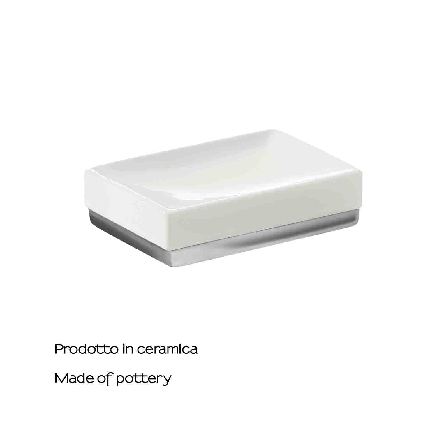 Portasapone in ceramica Gedy serie Lucy - Bianco