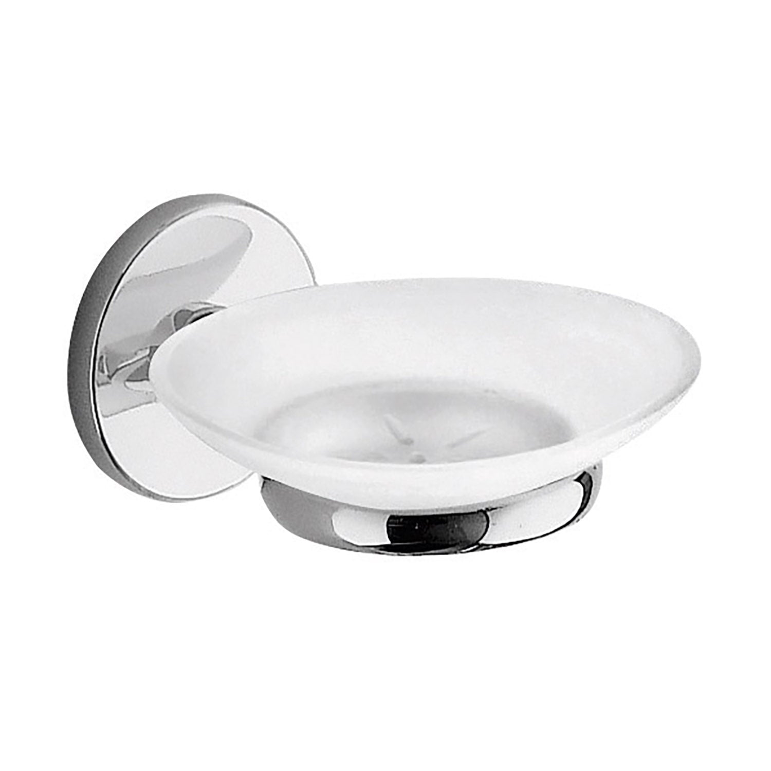 Portasapone a muro Vermont Pro di Gedy - Cromato