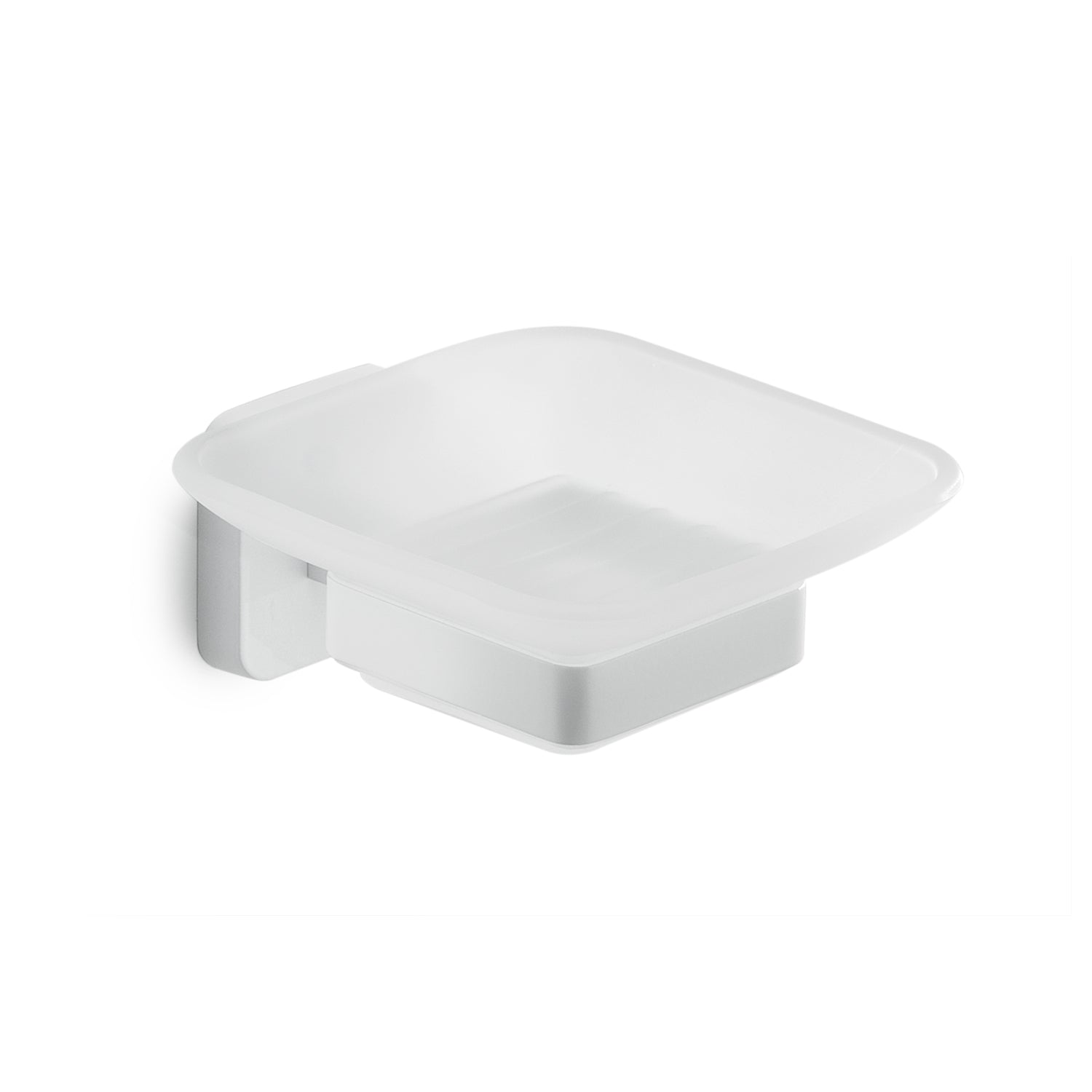 Portasapone Gedy modello Tonga 10.3x11.6xH5 cm - Bianco Matt