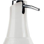 Dosasapone in ceramica con erogatore in plastica cromata Gedy modello Azalea - Bianco