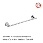 Porta asciugamani 35 cm in Acciaio Inox Genziana di Gedy - Cromato