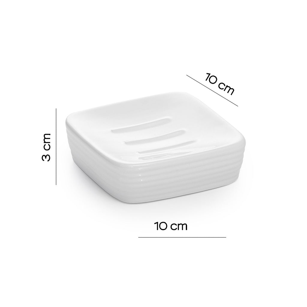 Portasapone in ceramica Gedy serie Kelly - Bianco