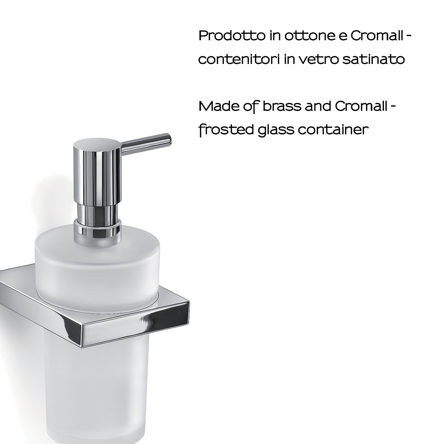 Dosasapone in Ottone e Cromall Gedy serie Lanzarote - Cromato