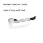 Portarotolo in Ottone e Cromall Gedy serie Lanzarote - Cromato