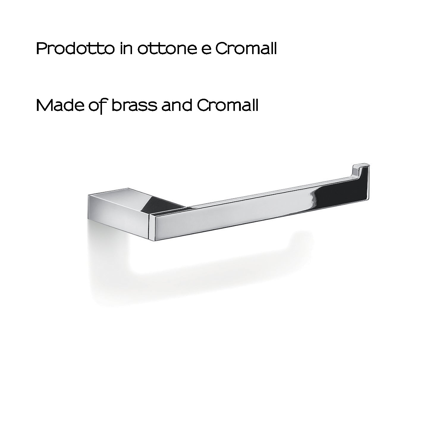 Portarotolo in Ottone e Cromall Gedy serie Lanzarote - Cromato