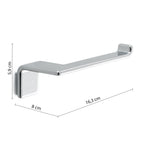 Portarotolo a parete in Ottone e Acciaio AISI 304 Gedy serie Il Giglio - Cromato