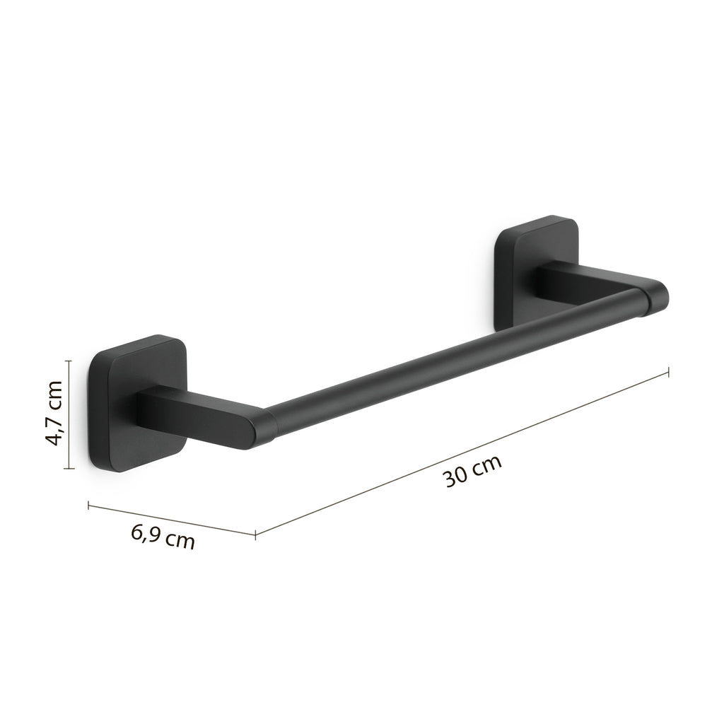 Portasalviette 30 cm Gedy modello Tonga 30x6.9xH4.7 cm - Nero Matt