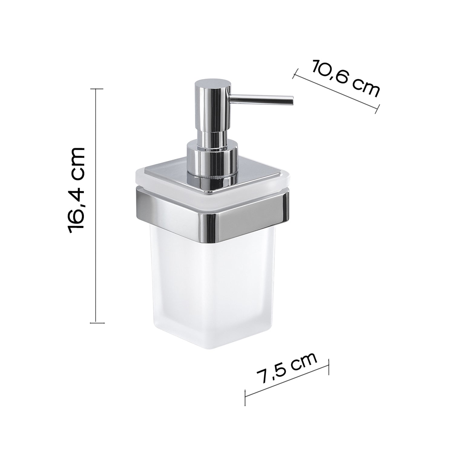 Dosasapone in Ottone e Cromall Gedy serie Samoa - Cromato