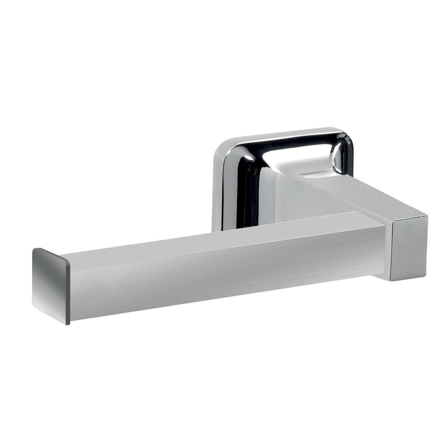 Porta carta igienica in alluminio anodizzato di Gedy serie K2 - Cromato