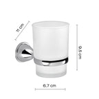 Portaspazzolini in Acciaio Inox Genziana di Gedy - Cromato